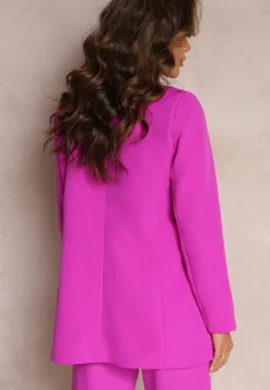 Fuksjowa Marynarka Dwurzędowa Tanou