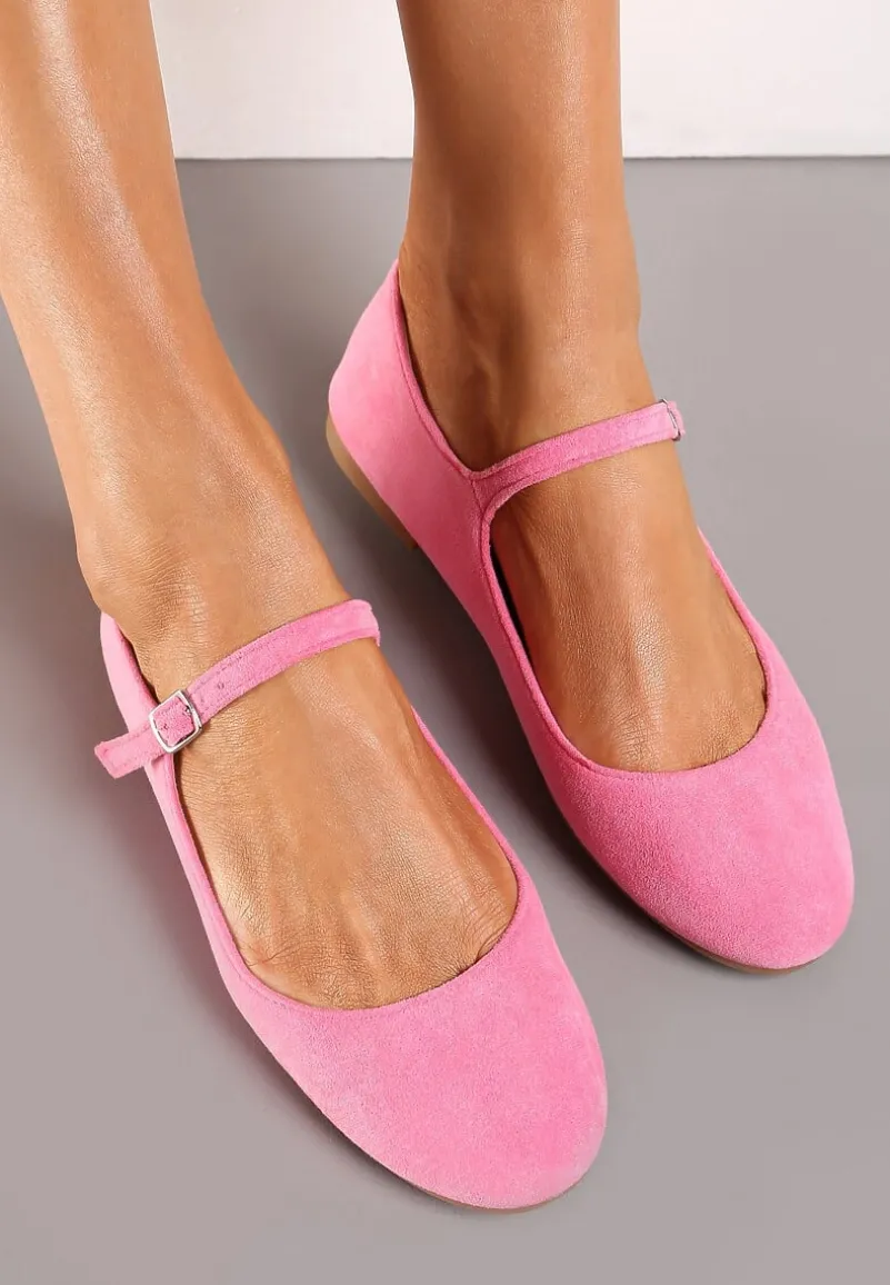 Fuksjowe Balerinki z Zapięciem na Sprzączkę z Ekozamszu Loraleima