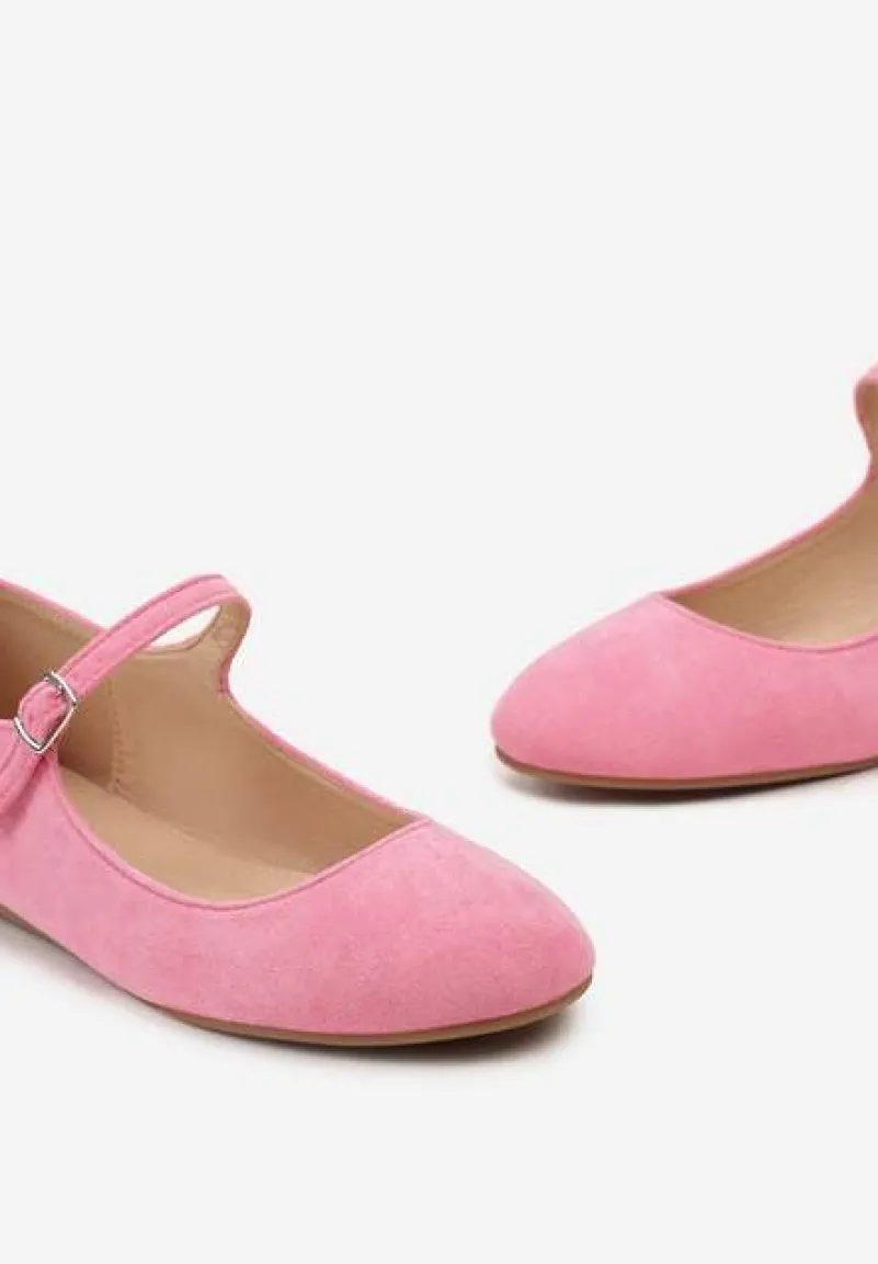 Fuksjowe Balerinki z Zapięciem na Sprzączkę z Ekozamszu Loraleima