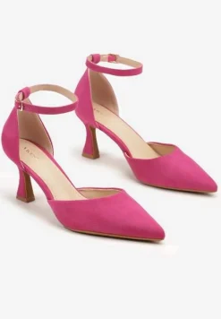 Fuksjowe Czółenka Vices z Ekozamszu na Klepsydrowym Obcasie Ezrival