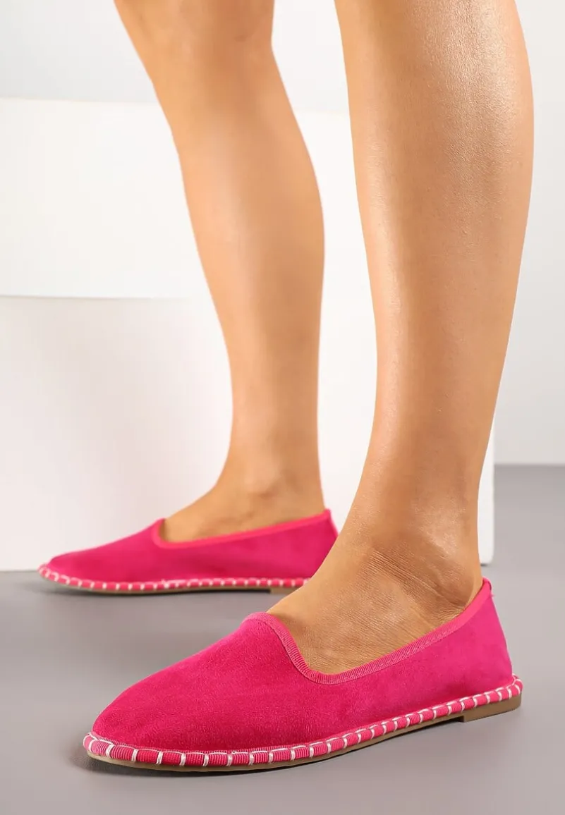 Fuksjowe Espadryle Balerinki z Przeszyciami Firalissea