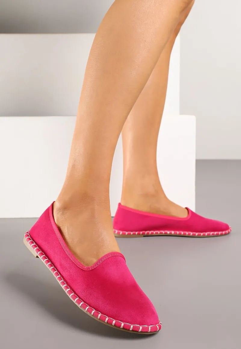 Fuksjowe Espadryle Balerinki z Przeszyciami Firalissea