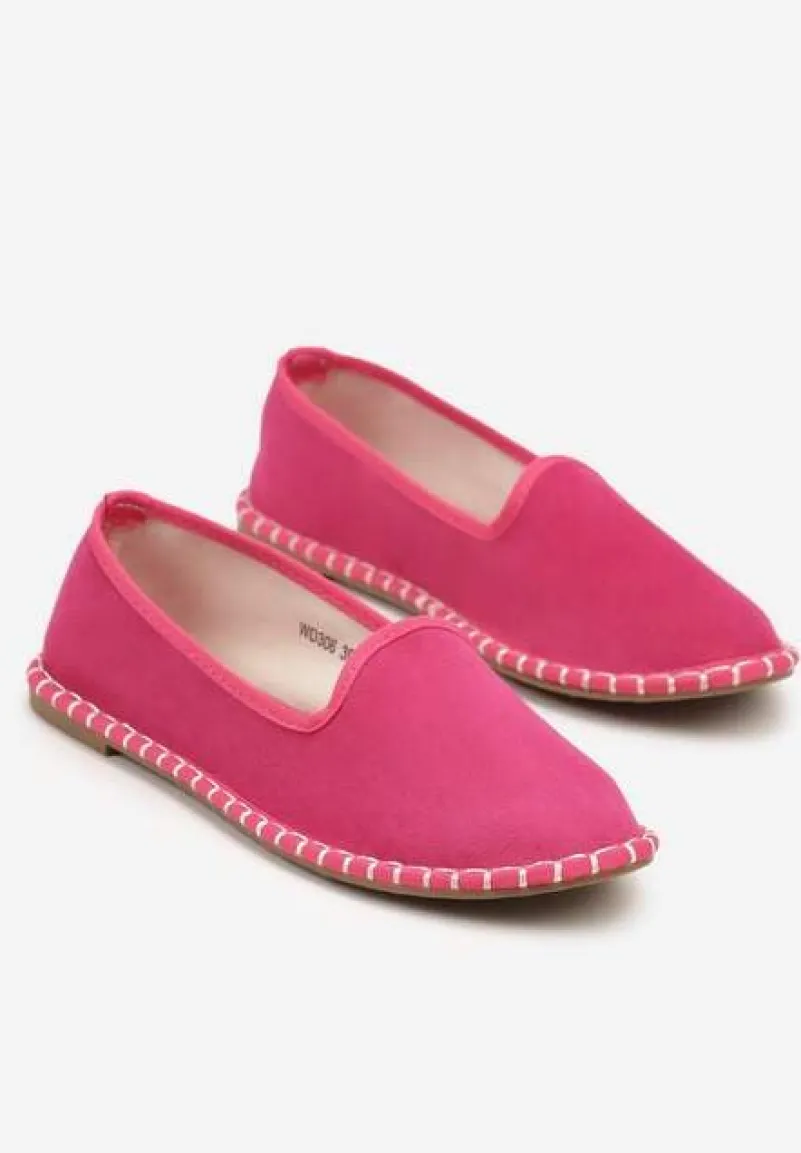 Fuksjowe Espadryle Balerinki z Przeszyciami Firalissea