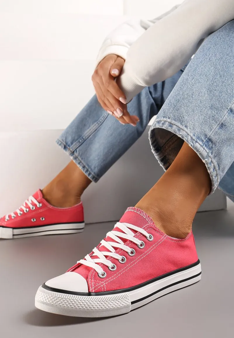 Fuksjowe Klasyczne Trampki z Cholewką Przed Kostkę Amepitrea