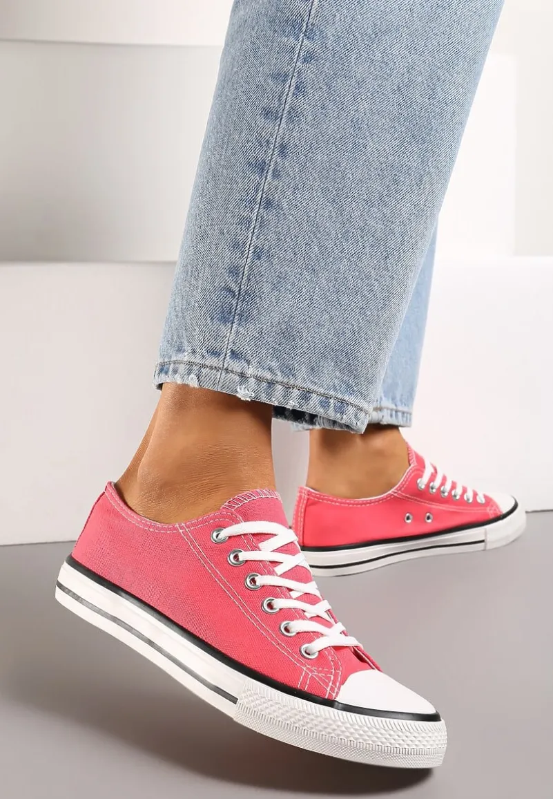 Fuksjowe Klasyczne Trampki z Cholewką Przed Kostkę Amepitrea