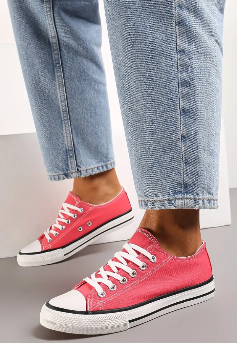 Fuksjowe Klasyczne Trampki z Cholewką Przed Kostkę Amepitrea