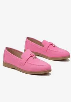Fuksjowe Mokasyny z Imitacji Zamszu z Minimalistyczną Zawieszką Rehoda