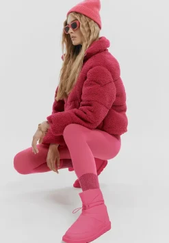 Fuksjowe Śniegowce Pikowane ze Ściągaczem Eraris