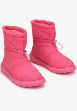 Fuksjowe Śniegowce Pikowane ze Ściągaczem Eraris