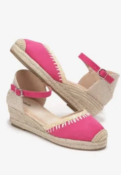 Fuksjowe Sandały na Koturnie z Plecionki z Juty Arminus