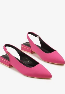 Fuksjowe Sandały Vices bez Pięty Zapinane przy Kostce Elajane