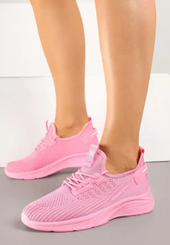 Fuksjowe Siateczkowe Buty Sportowe Sneakersy Ulinoria