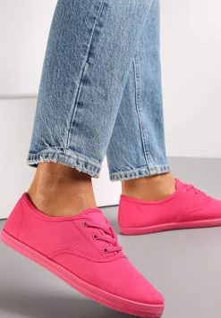 Fuksjowe Sznurowane Tenisówki Przed Kostkę Calapse