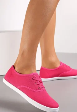 Fuksjowe Sznurowane Tenisówki Przed Kostkę Jennessa