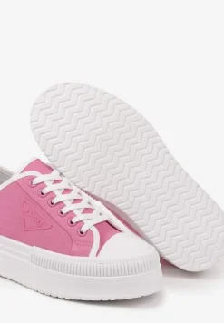 Fuksjowe Trampki na Podwójnej Podeszwie z Ozdobnym Znaczkiem na Cholewce Alivrelia