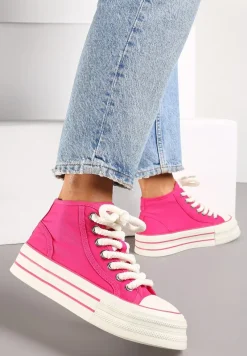 Fuksjowe Trampki za Kostkę na Grubej Podeszwie Lisei