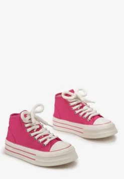 Fuksjowe Trampki za Kostkę na Grubej Podeszwie Lisei