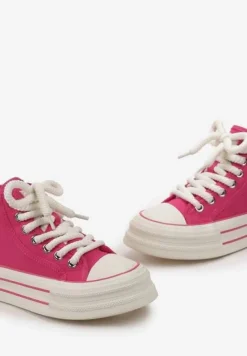 Fuksjowe Trampki za Kostkę na Grubej Podeszwie Lisei