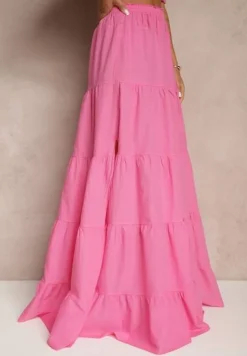 Fuksjowy 2-częściowy Komplet z Wiskozy w Hiszpańskim Stylu Avasa