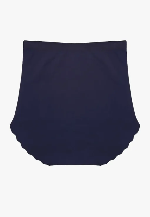 Granatowa Bezszwowa Bielizna modelująca Majtki High Waist Falawena