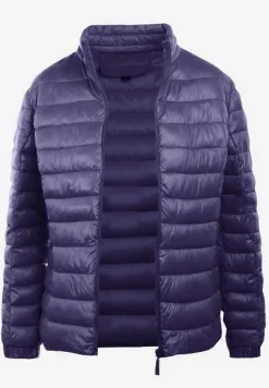 Granatowa Kurtka Pikowana Atia