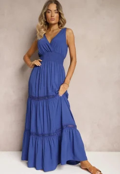 Granatowa Sukienka Corisis