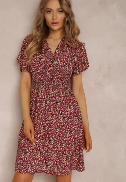 Granatowa Sukienka Platachus