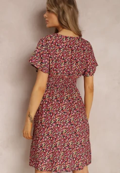 Granatowa Sukienka Platachus