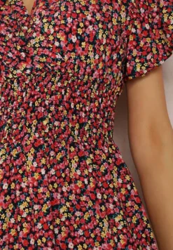 Granatowa Sukienka Platachus