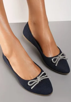 Granatowe Balerinki Dianonia