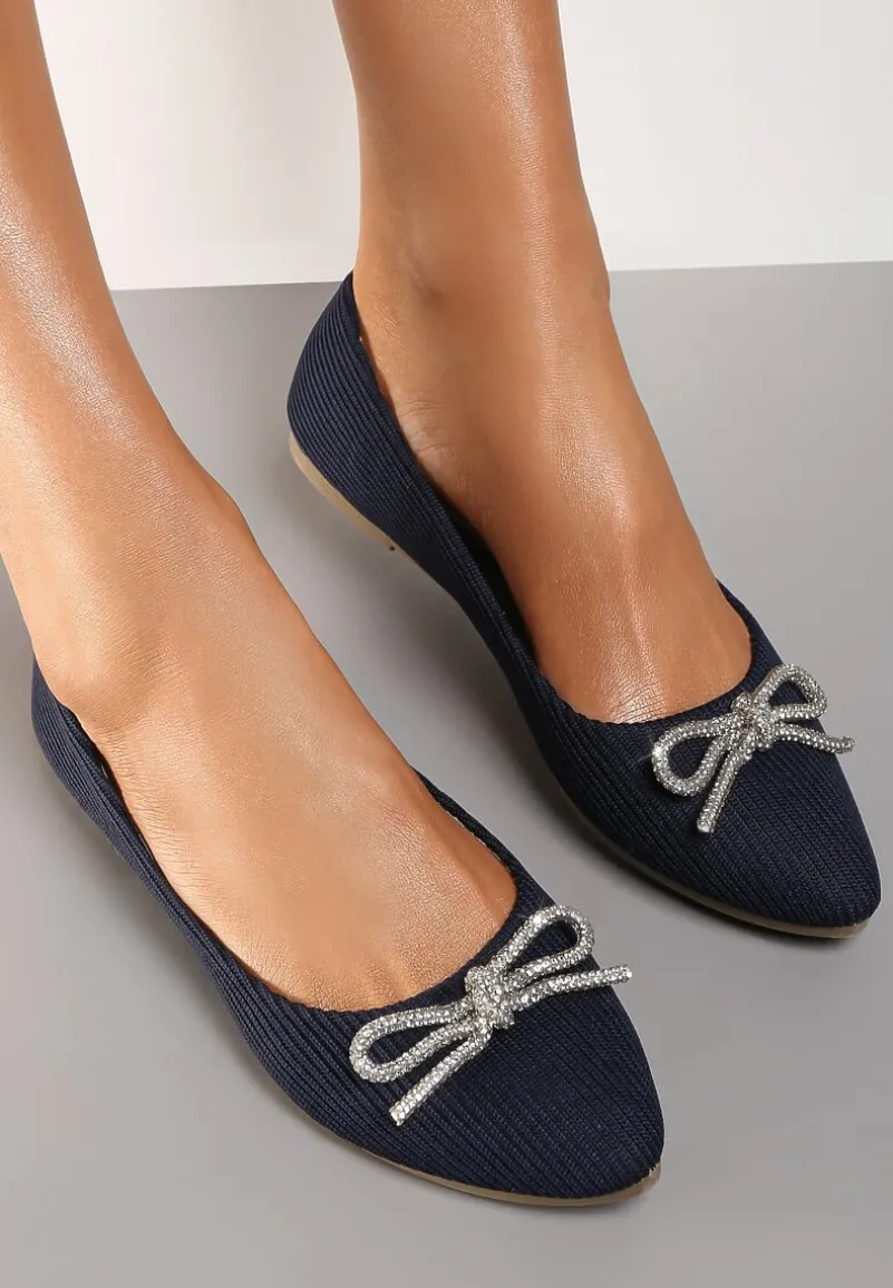 Granatowe Balerinki Dianonia