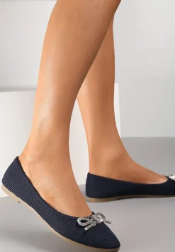 Granatowe Balerinki Dianonia