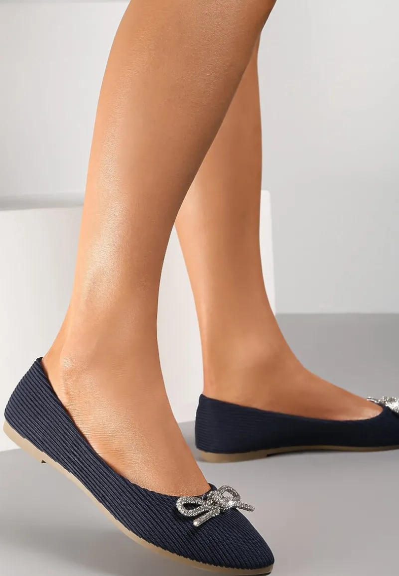 Granatowe Balerinki Dianonia