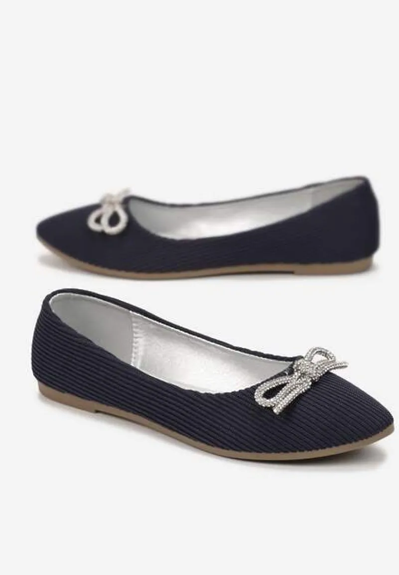 Granatowe Balerinki Dianonia