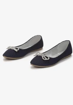 Granatowe Balerinki Dianonia