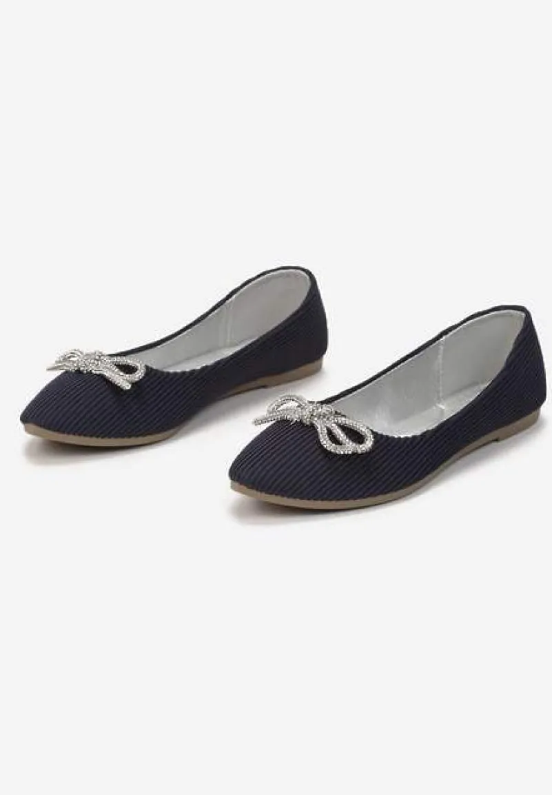 Granatowe Balerinki Dianonia