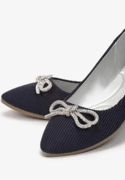 Granatowe Balerinki Dianonia