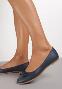 Granatowe Balerinki Nospe