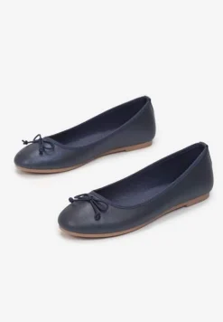 Granatowe Balerinki Nospe