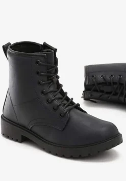 Granatowe Botki Baines