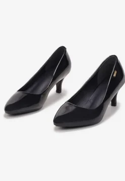 Granatowe Czółenka Ironice