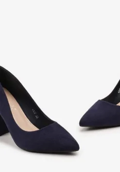 Granatowe Czółenka Juven