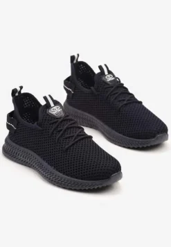 Granatowe Elastyczne Buty Sportowe Sneakersy Nuriane