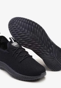 Granatowe Elastyczne Buty Sportowe Sneakersy Nuriane