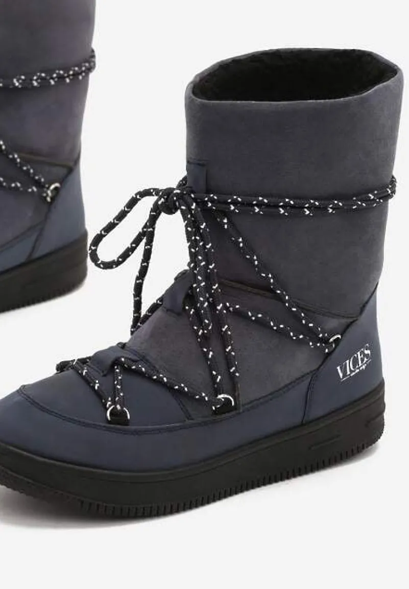 Granatowe Śniegowce Night Magic