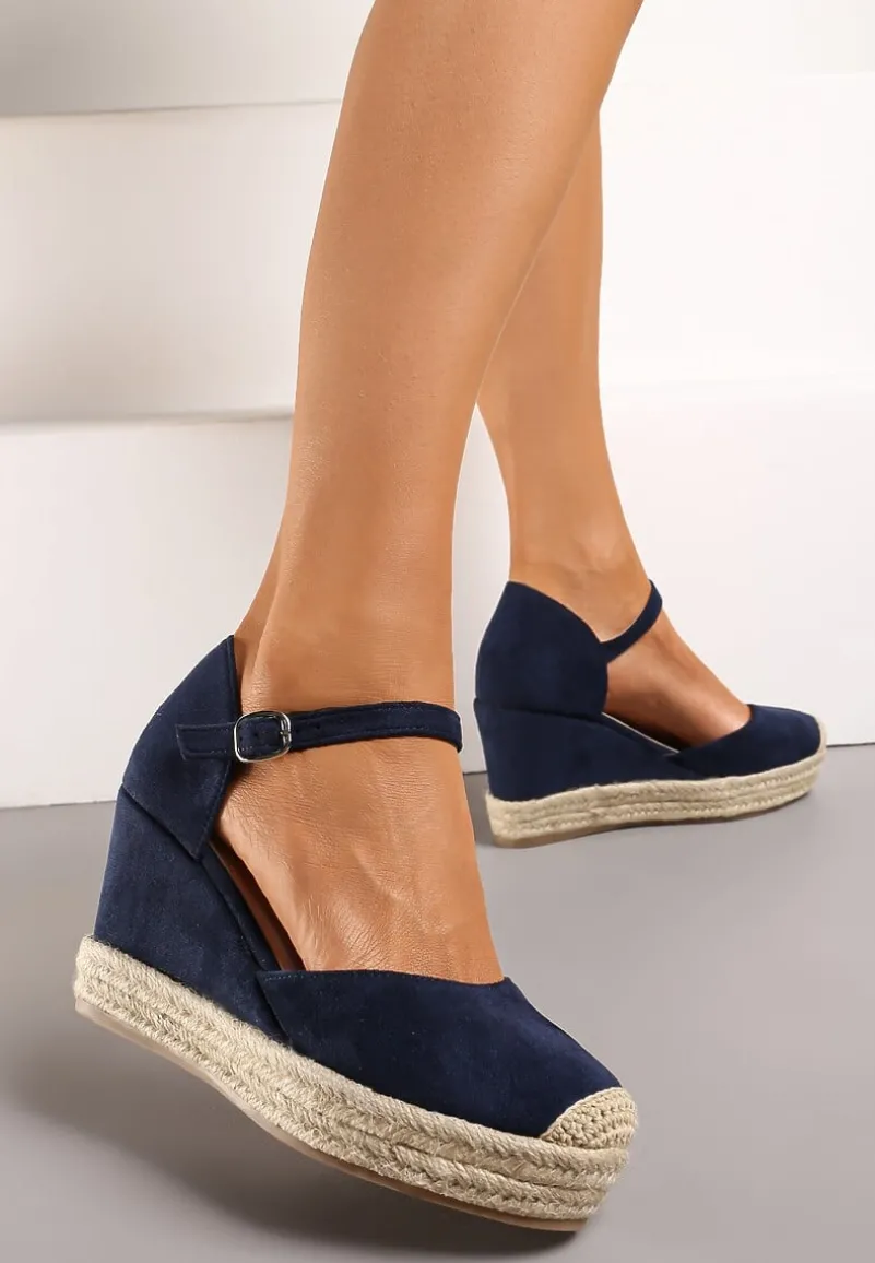 Granatowe Sandały Ampatea