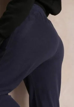 Granatowe Spodnie Dresowe Nophias