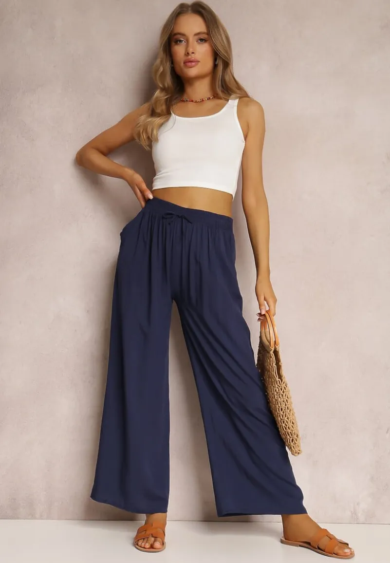 Granatowe Spodnie Karrill