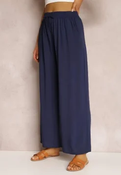 Granatowe Spodnie Karrill