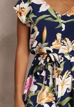 Granatowy Kombinezon Briagelle